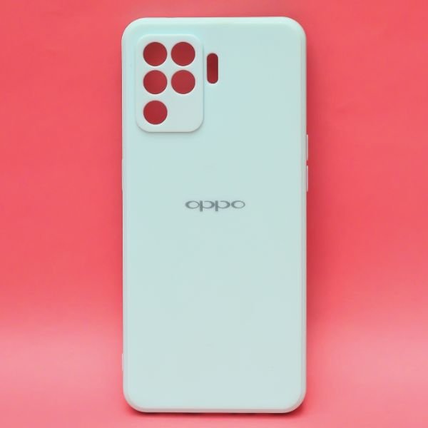 Light Blue Candy Silicone Case for Oppo F19 pro - The Hatke