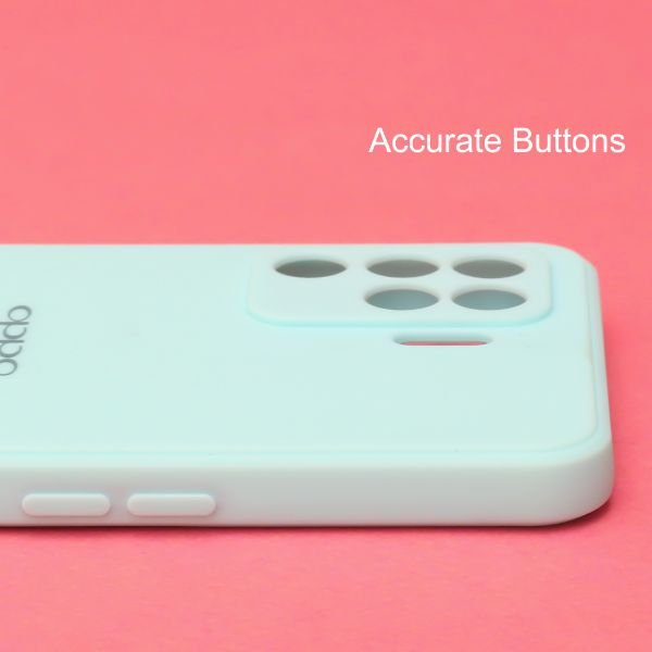 Light Blue Candy Silicone Case for Oppo F19 pro - The Hatke
