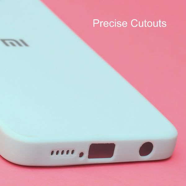 Light Blue Candy Silicone Case for Poco X3 - The Hatke