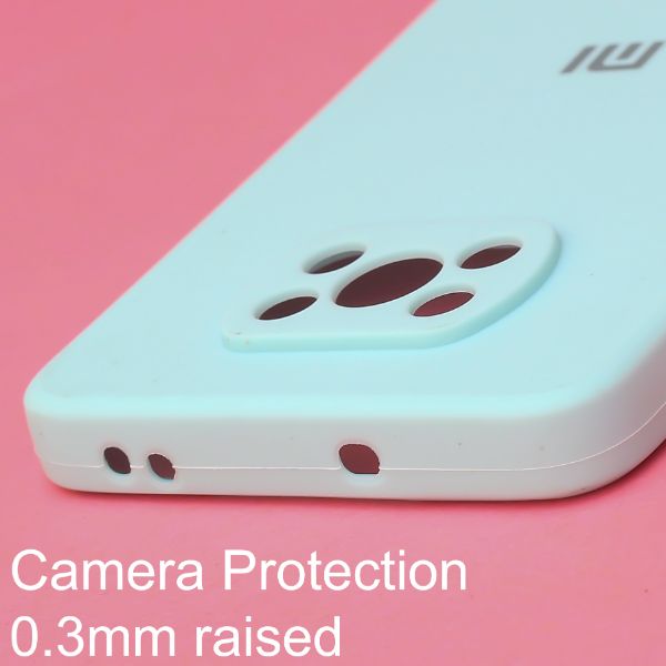 Light Blue Candy Silicone Case for Poco X3 - The Hatke