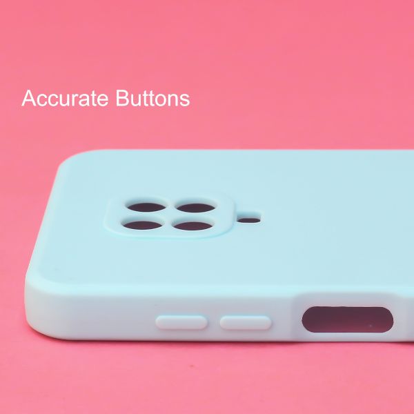 Light Blue Candy Silicone Case for Redmi note 9 Pro - The Hatke