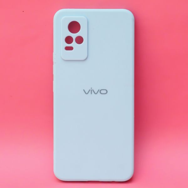 Light Blue Candy Silicone Case for Vivo V20 - The Hatke