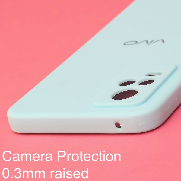 Light Blue Candy Silicone Case for Vivo V20 - The Hatke