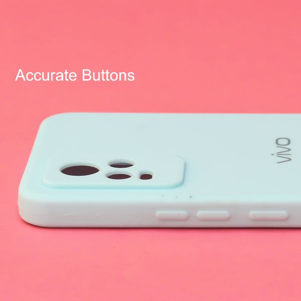 Light Blue Candy Silicone Case for Vivo V20 - The Hatke
