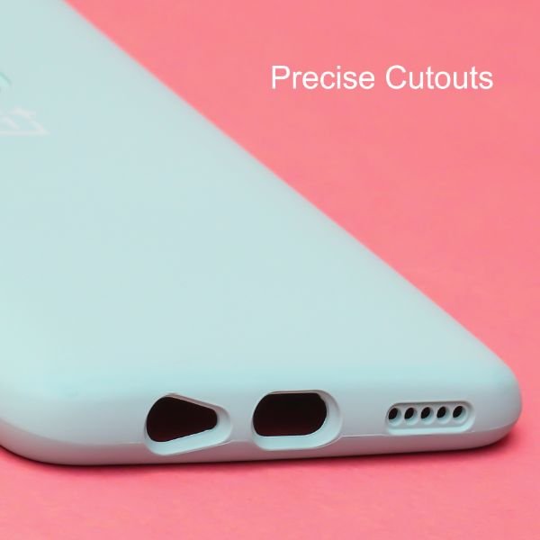 Light Blue Original Silicone case for Oneplus 6 - The Hatke