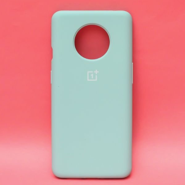 Light Blue Original Silicone case for Oneplus 7T - The Hatke