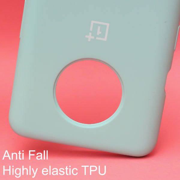 Light Blue Original Silicone case for Oneplus 7T - The Hatke