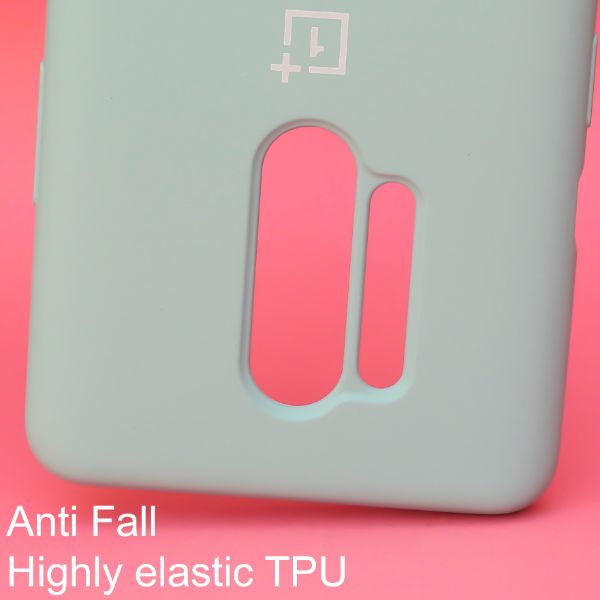 Light Blue Original Silicone case for Oneplus 8 Pro - The Hatke