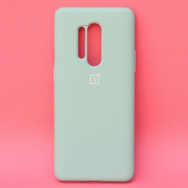 Light Blue Original Silicone case for Oneplus 8 Pro - The Hatke
