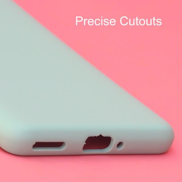 Light Blue Original Silicone case for Oneplus 8 Pro - The Hatke