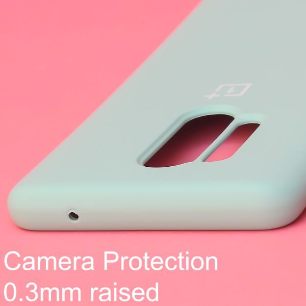 Light Blue Original Silicone case for Oneplus 8 Pro - The Hatke