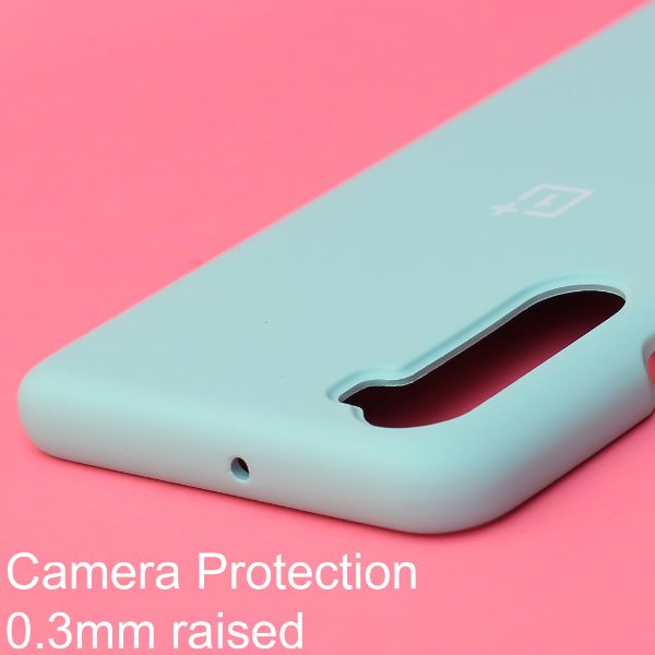 Light Blue Original Silicone case for Oneplus Nord - The Hatke