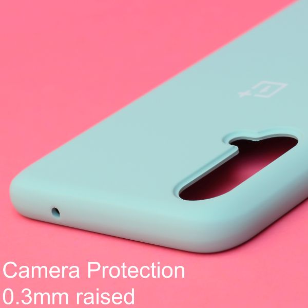 Light Blue Original Silicone case for Oneplus Nord CE - The Hatke
