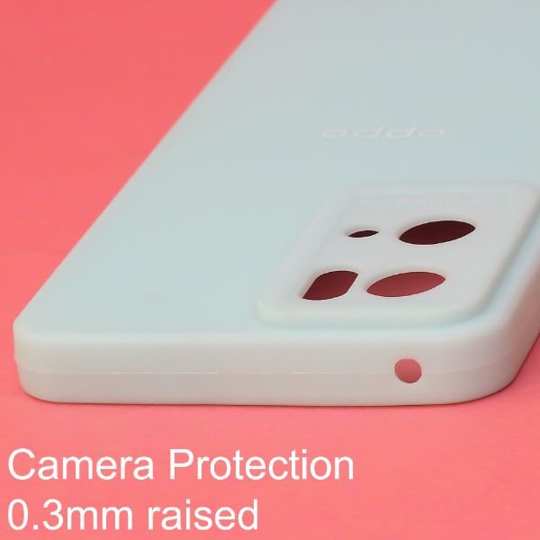 Light Blue Spazy Silicone Case for Oppo Reno 7 5g - The Hatke