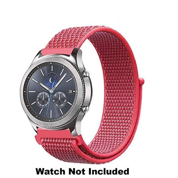 Light Carrot Color Nylon Strap For Smart Watch (20mm) - The Hatke