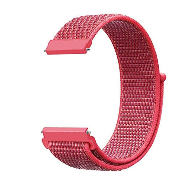 Light Carrot Color Nylon Strap For Smart Watch (20mm) - The Hatke