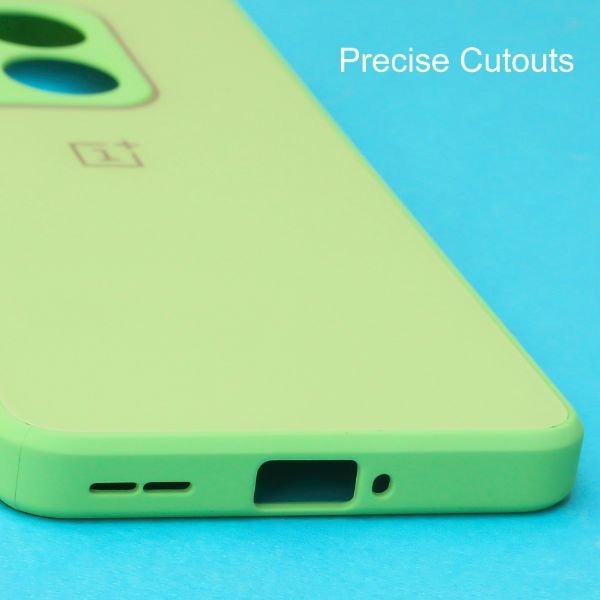 Light Green camera Safe mirror case for Oneplus 10 Pro - The Hatke