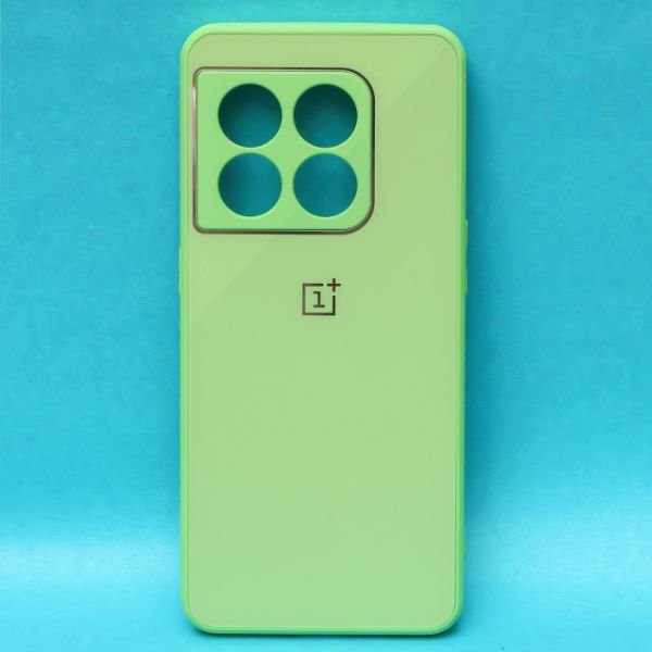 Light Green camera Safe mirror case for Oneplus 10 Pro - The Hatke