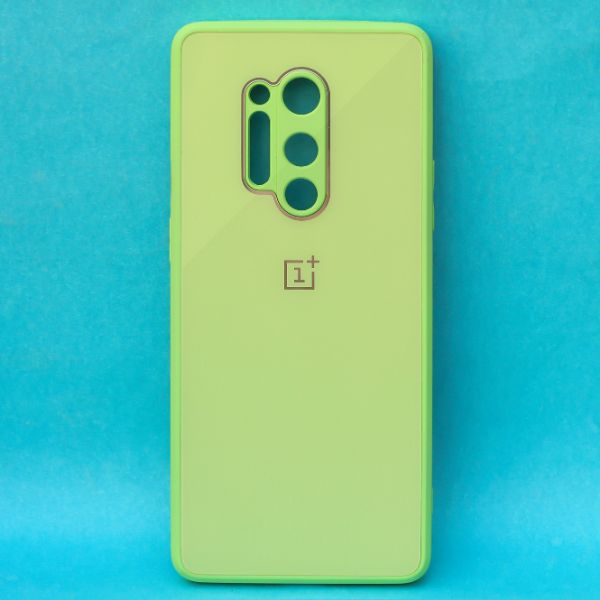 Light Green camera Safe mirror case for Oneplus 8 Pro - The Hatke