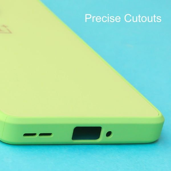 Light Green camera Safe mirror case for Oneplus 8 Pro - The Hatke