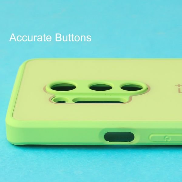Light Green camera Safe mirror case for Oneplus 8 Pro - The Hatke