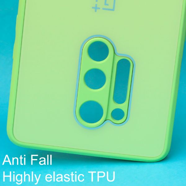 Light Green camera Safe mirror case for Oneplus 8 Pro - The Hatke
