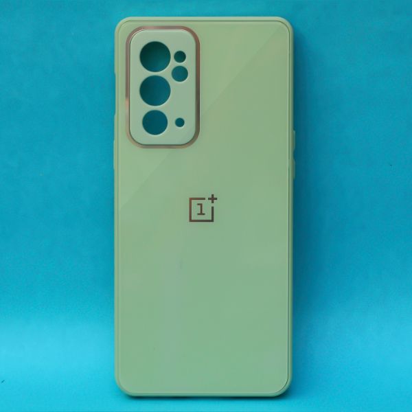 Light Green camera Safe mirror case for Oneplus 9RT - The Hatke