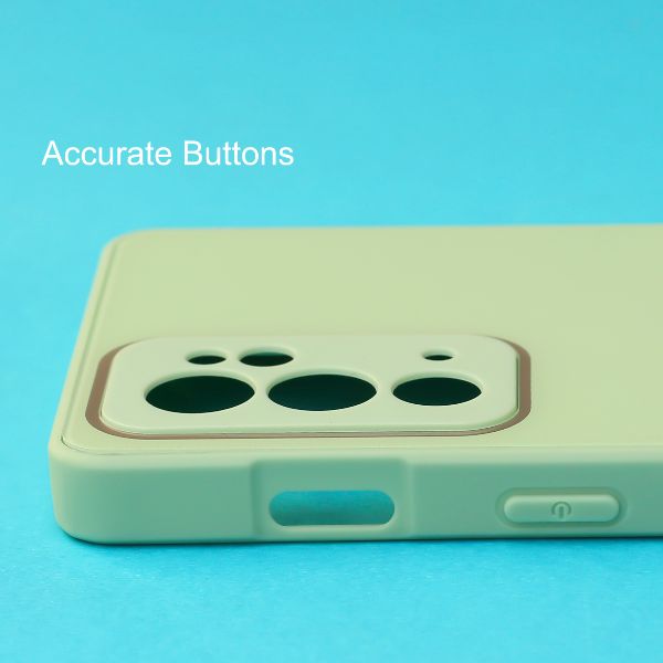 Light Green camera Safe mirror case for Oneplus 9RT - The Hatke