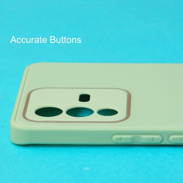 Light Green camera Safe mirror case for Vivo V23 pro - The Hatke