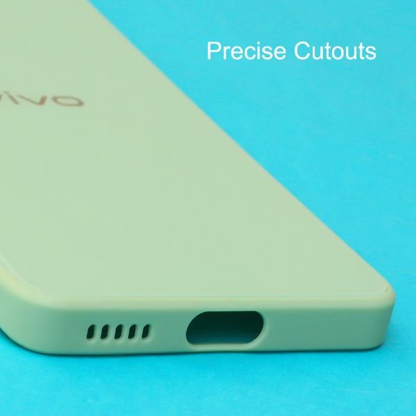 Light Green camera Safe mirror case for Vivo V23 pro - The Hatke