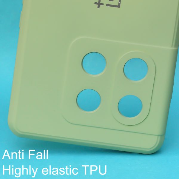 Light Green Candy Silicone Case for Oneplus 10T - The Hatke
