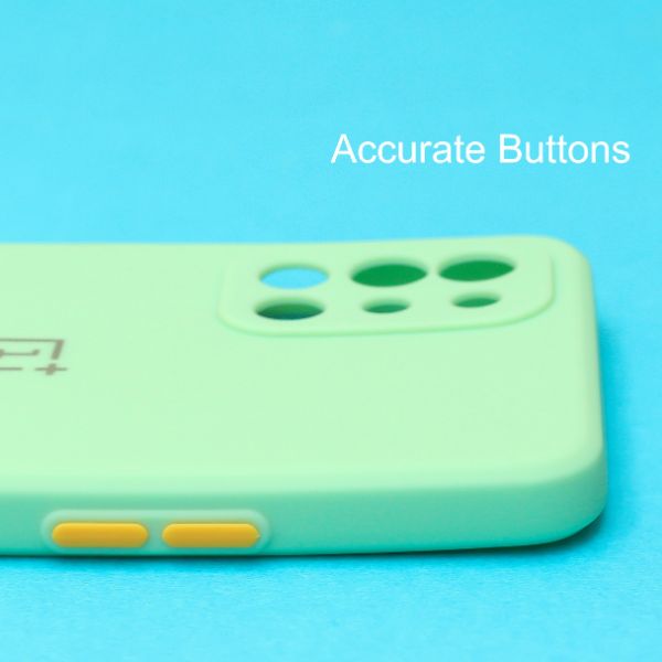 Light Green Candy Silicone Case for Oneplus 9R - The Hatke