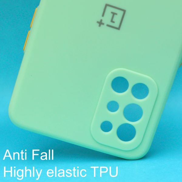 Light Green Candy Silicone Case for Oneplus 9R - The Hatke