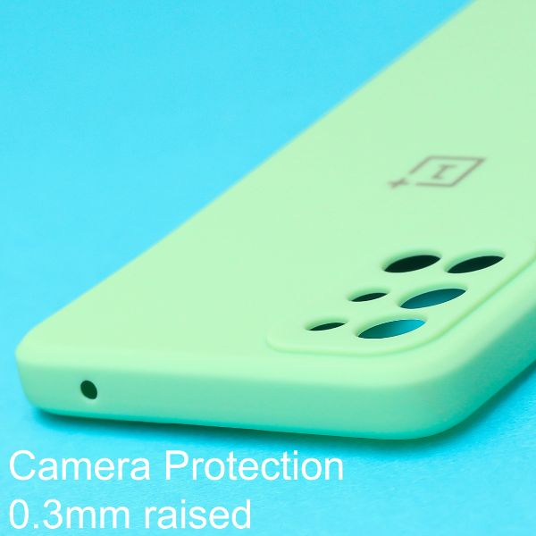 Light Green Candy Silicone Case for Oneplus 9R - The Hatke