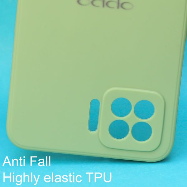 Light Green Candy Silicone Case for Oppo F17 Pro - The Hatke