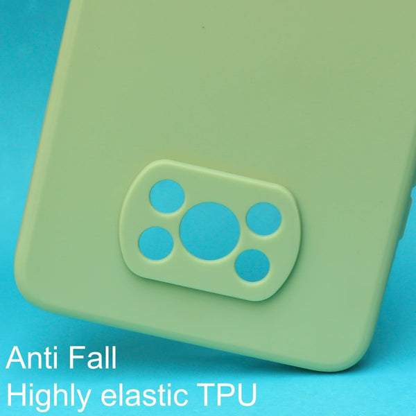 Light Green Candy Silicone Case for Poco X3 - The Hatke