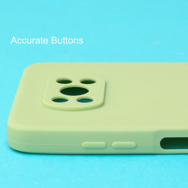 Light Green Candy Silicone Case for Poco X3 - The Hatke