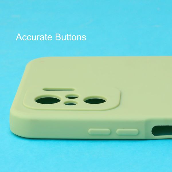 Light Green Candy Silicone Case for Redmi Note 10 4g - The Hatke
