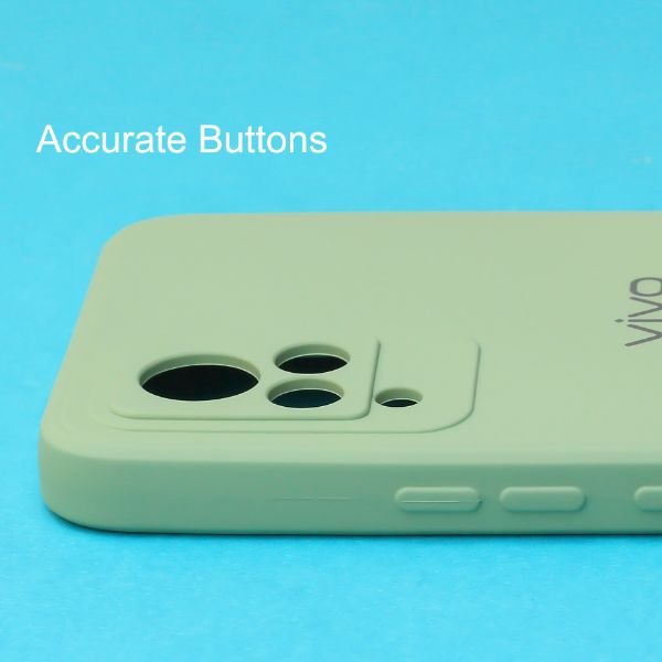 Light Green Candy Silicone Case for Vivo V21 - The Hatke