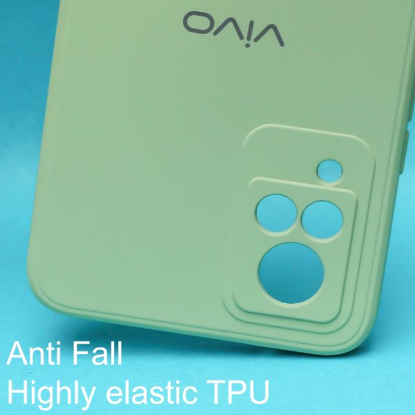 Light Green Candy Silicone Case for Vivo V21 - The Hatke