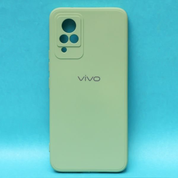 Light Green Candy Silicone Case for Vivo V21 - The Hatke