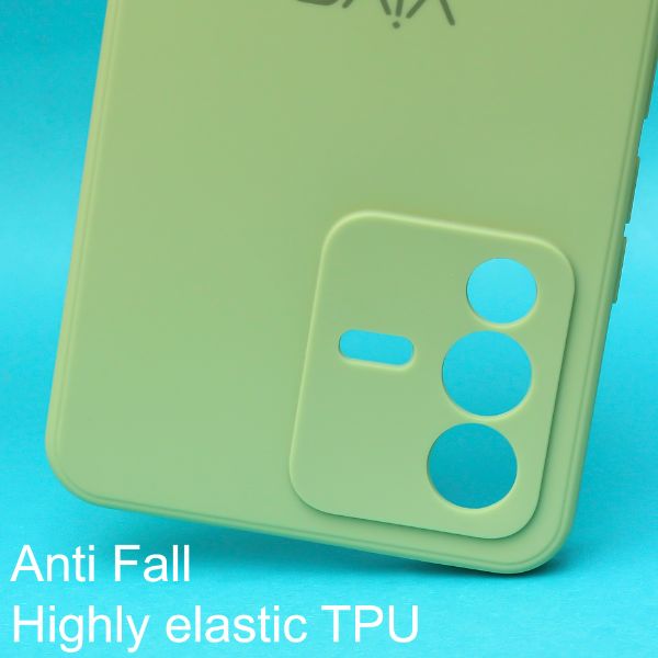 Light Green Candy Silicone Case for Vivo V23 - The Hatke