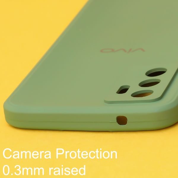 Light Green Candy Silicone Case for Vivo V23e - The Hatke