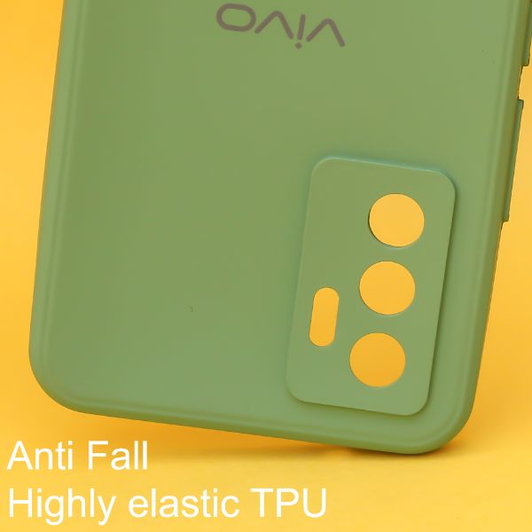 Light Green Candy Silicone Case for Vivo V23e - The Hatke