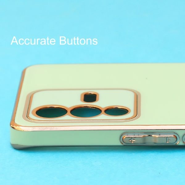 Light Green Matt Silicone Glass case for Vivo V23 pro - The Hatke