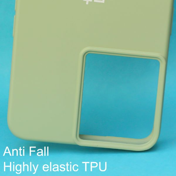 Light Green Original Silicone case for Oneplus 10R - The Hatke
