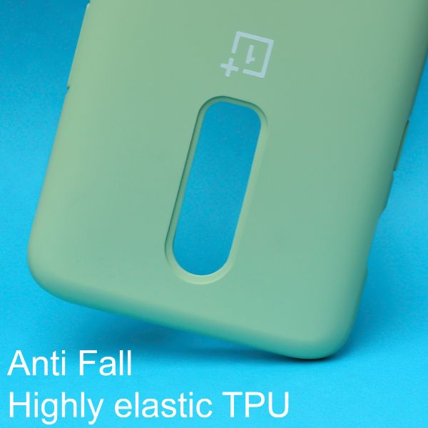 Light Green Original Silicone case for Oneplus 6 - The Hatke