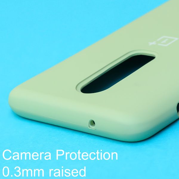 Light Green Original Silicone case for Oneplus 6 - The Hatke