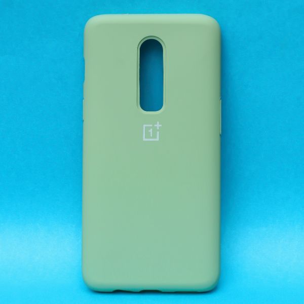 Light Green Original Silicone case for Oneplus 6 - The Hatke