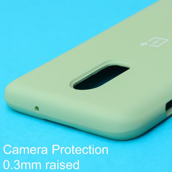 Light Green Original Silicone case for Oneplus 6T - The Hatke